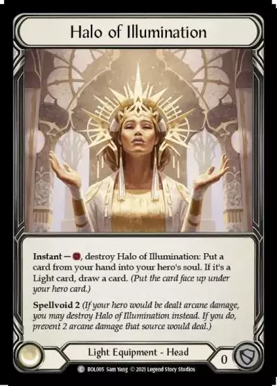Halo of Illumination BOL005 - Boltyn - Blitz Deck - Flesh and blood card