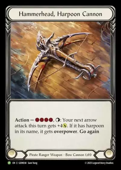 Hammerhead, Harpoon Cannon GEM038-CF - GEM - Pack 2 - Flesh and blood card