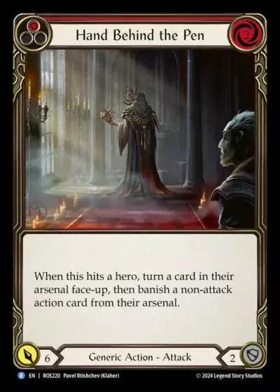 Hand Behind the Pen RED ROS220 - Rosetta - Flesh and blood card