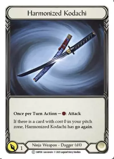 Harmonized Kodachi 1HP091 - History Pack 1 - Flesh and blood card