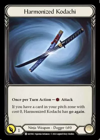 Harmonized Kodachi KAT002 - Katsu - Blitz Deck - Flesh and blood card