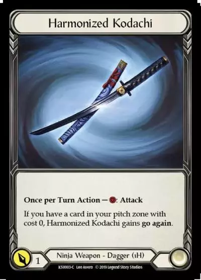 Harmonized Kodachi KSU003 - Katsu, the Wanderer - Hero Deck - Flesh and blood card