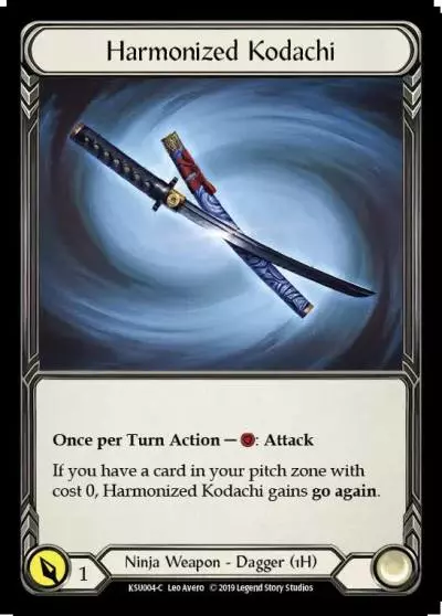 Harmonized Kodachi KSU004 - Katsu, the Wanderer - Hero Deck - Flesh and blood card
