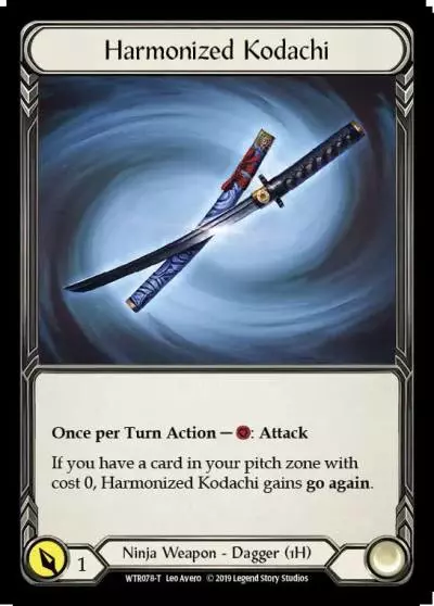 Harmonized Kodachi WTR078 - Welcome to Rathe - Flesh and blood card