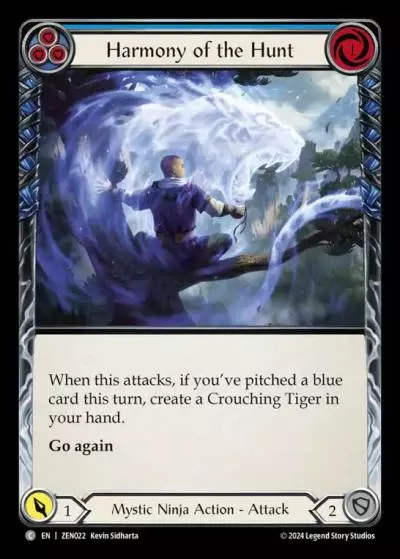 Harmony of the Hunt BLUE ZEN022 - Zen - Blitz Deck - Flesh and blood card