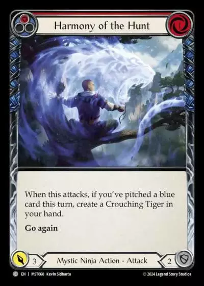Harmony of the Hunt RED MST060 - Part the Mistveil - Flesh and blood card