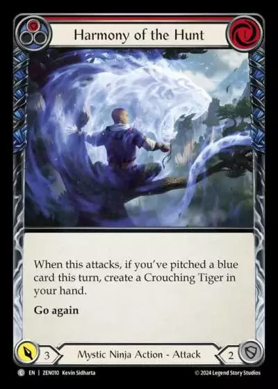 Harmony of the Hunt RED ZEN010 - Zen - Blitz Deck - Flesh and blood card