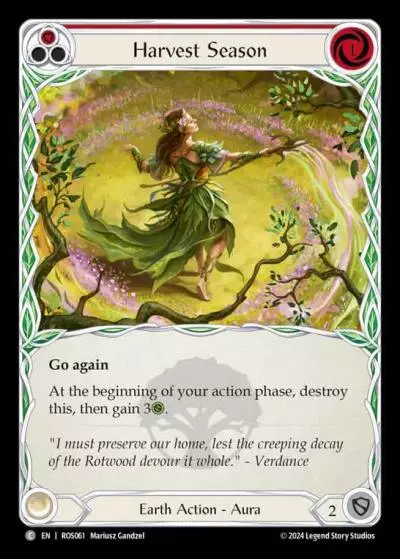 Harvest Season RED ROS061 - Rosetta - Flesh and blood card