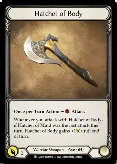 Hatchet of Body LGS049-CF - Armory - Season 4 - Flesh and blood card