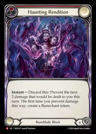 Haunting Rendition RED ROS120 - Rosetta - Flesh and blood card