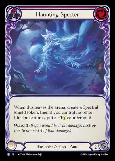 Haunting Specter RED MST140 - Part the Mistveil - Flesh and blood card