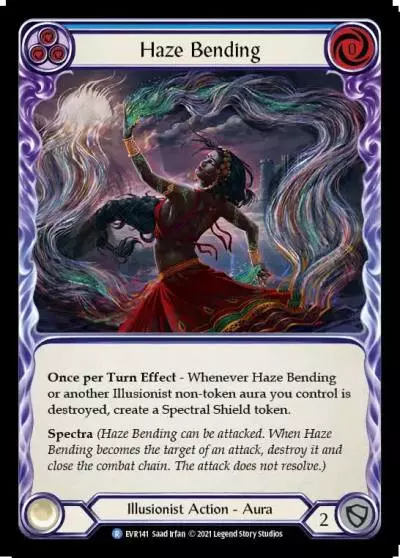 Haze Bending BLUE EVR141 - Everfest - Flesh and blood card