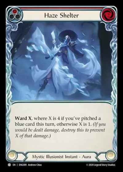 Haze Shelter RED ENG009 - Enigma - Blitz Deck - Flesh and blood card