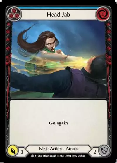 Head Jab BLUE U-WTR100-RF - Welcome to Rathe - Unlimited - Flesh and blood card