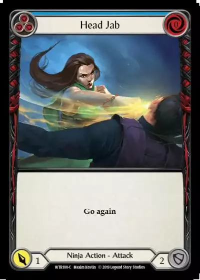 Head Jab BLUE WTR100 - Welcome to Rathe - Flesh and blood card
