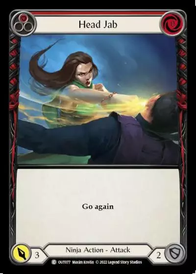 Head Jab RED OUT077 - Outsiders - Flesh and blood card