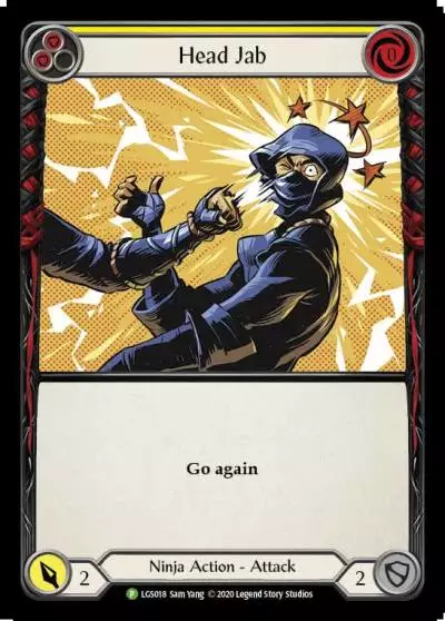 Head Jab YELLOW LGS018-RF - Skirmish - Season 1 - Flesh and blood card