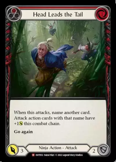 Head Leads the Tail RED OUT052 - Outsiders - Flesh and blood card