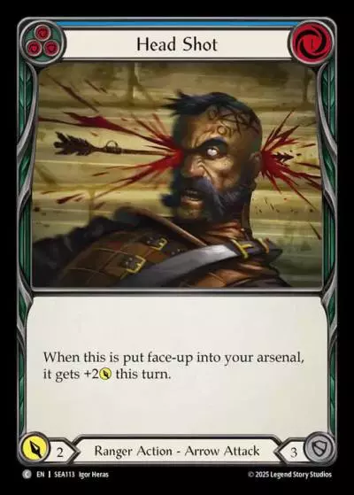 Head Shot BLUE SEA113 - High Seas - Flesh and blood card