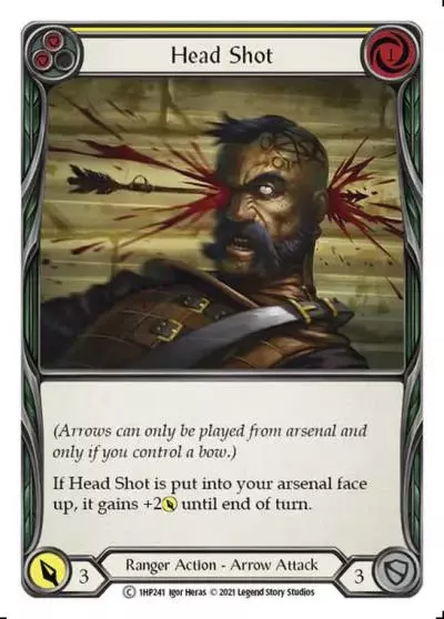Head Shot YELLOW 1HP241 - History Pack 1 - Flesh and blood card