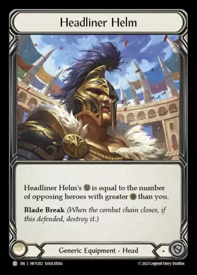 Headliner Helm HVY202 - Heavy Hitters - Flesh and blood card