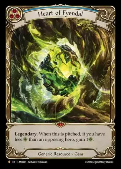 Heart of Fyendal ANQ001 - Compendium of Rathe - Antiquity Pack - Flesh and blood card