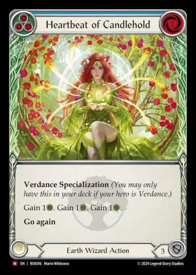 Heartbeat of Candlehold BLUE ROS016 - Rosetta - Flesh and blood card