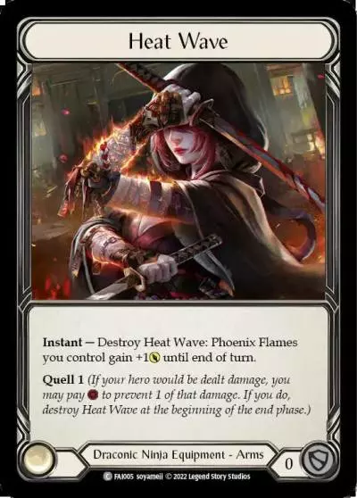 Heat Wave FAI005 - Fai - Blitz Deck - Flesh and blood card