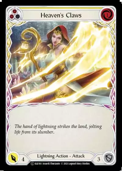 Heaven's Claws YELLOW U-ELE193-RF - Tales of Aria - Unlimited - Flesh and blood card