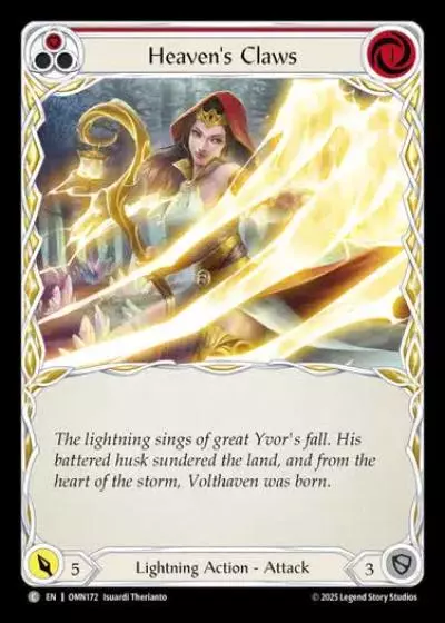 Heaven's Claws OMN172 - Omens of the Third Age - Flesh and blood card