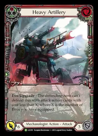 Heavy Artillery RED LGS191-RF - Armory - Season 11 - Flesh and blood card
