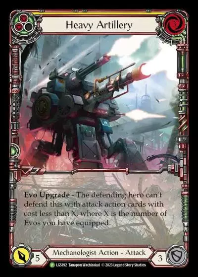Heavy Artillery YELLOW LGS192-RF - Armory - Season 11 - Flesh and blood card