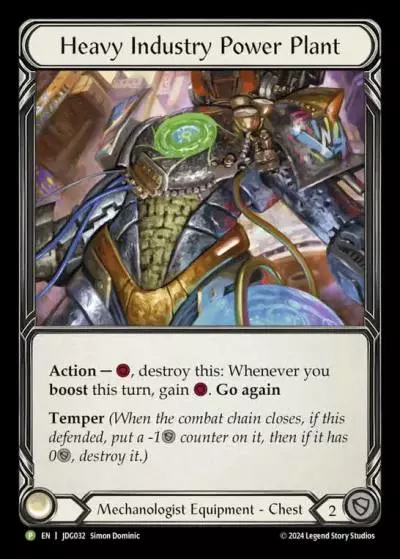 Heavy Industry Power Plant JDG032-CF - Judge Pack - Season 5 - Flesh and blood card