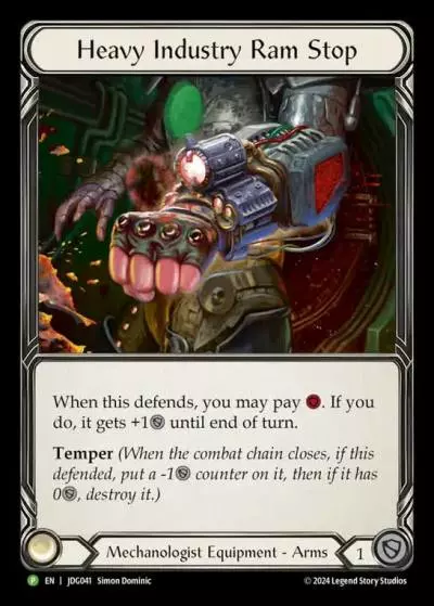 Heavy Industry Ram Stop JDG041-CF - Judge Pack 6 - Flesh and blood card