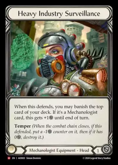 Heavy Industry Surveillance AIO003-RF - Armory Deck - Dash I/O - Flesh and blood card