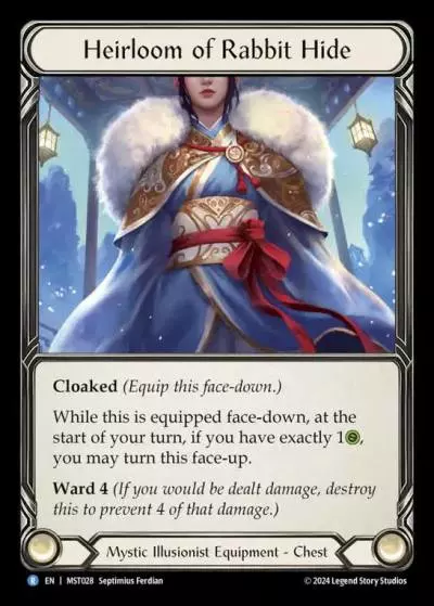 Heirloom of Rabbit Hide MST028 - Part the Mistveil - Flesh and blood card