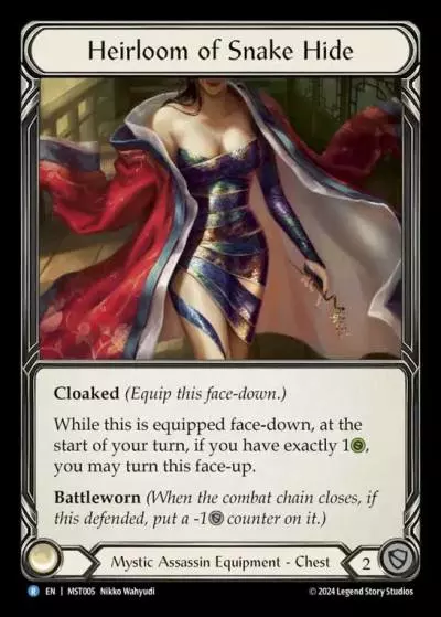 Heirloom of Snake Hide MST005 - Part the Mistveil - Flesh and blood card