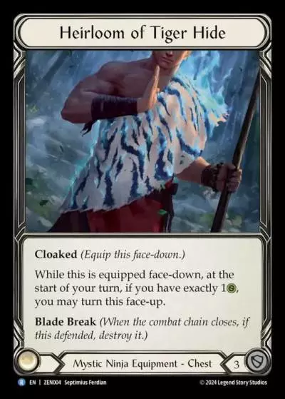 Heirloom of Tiger Hide ZEN004 - Zen - Blitz Deck - Flesh and blood card