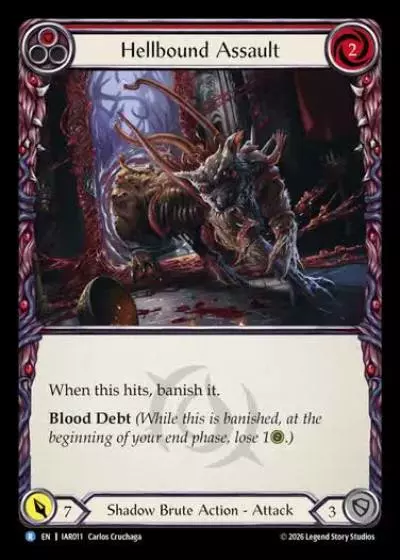 Hellbound Assault IAR011 - Usurp the Shadow Throne - Flesh and blood card
