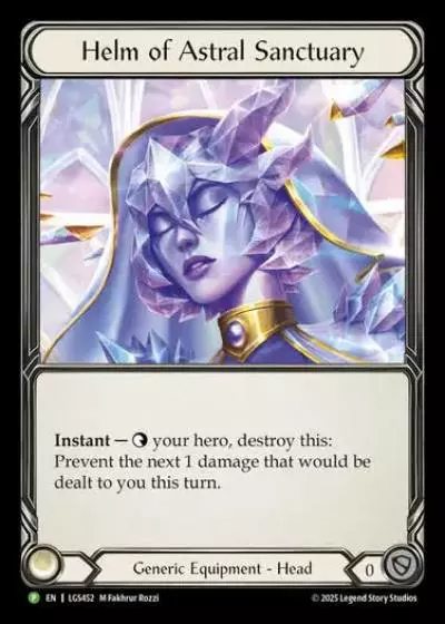 Helm of Astral Sanctuary LGS452-CF - Pre-release - Omens of the Third Age - Flesh and blood card