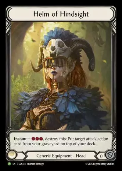 Helm of Hindsight LGS414-CF - Pre-release - Super Slam - Flesh and blood card