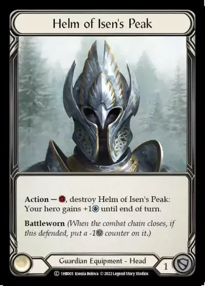 Helm of Isen's Peak 1HB003 - Bravo - Blitz Deck - Flesh and blood card