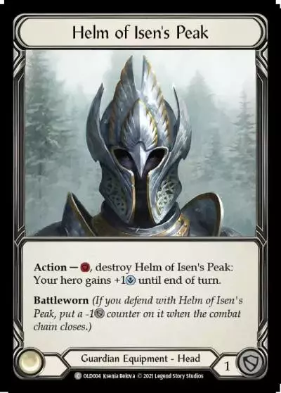 Helm of Isen's Peak OLD004 - Oldhim - Blitz Deck - Flesh and blood card