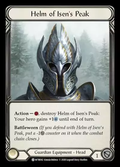 Helm of Isen's Peak R-WTR042 - Welcome to Rathe - Unlimited Revised - Flesh and blood card