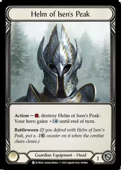 Helm of Isen's Peak U-WTR042 - Welcome to Rathe - Unlimited - Flesh and blood card