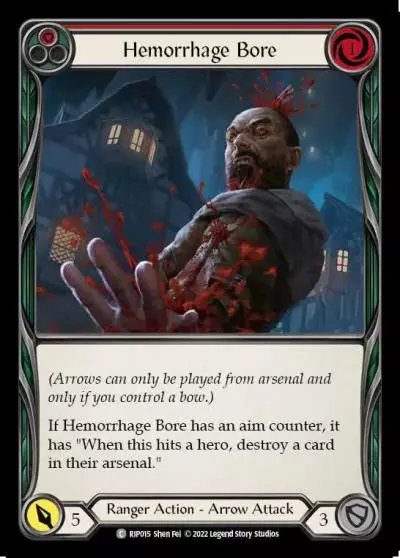 Hemorrhage Bore RED RIP015 - Riptide - Blitz Deck - Flesh and blood card