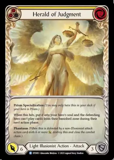 Herald of Judgment YELLOW DTD013 - Dusk till Dawn - Flesh and blood card
