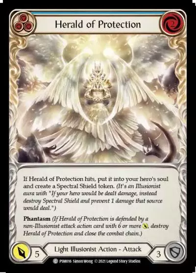 Herald of Protection BLUE PSM016 - Prism - Blitz Deck - Flesh and blood card