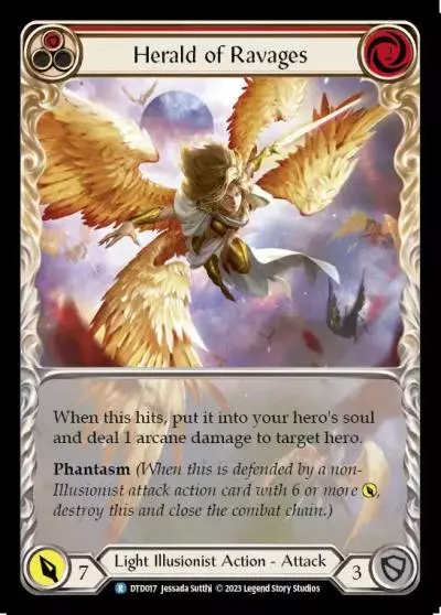Herald of Ravages RED DTD017 - Dusk till Dawn - Flesh and blood card