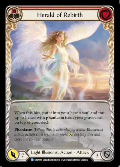 Herald of Rebirth RED DTD020 - Dusk till Dawn - Flesh and blood card
